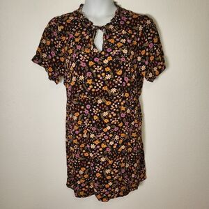 Modcloth X Princess Highway Tie Front Floral Midi Dress size 18